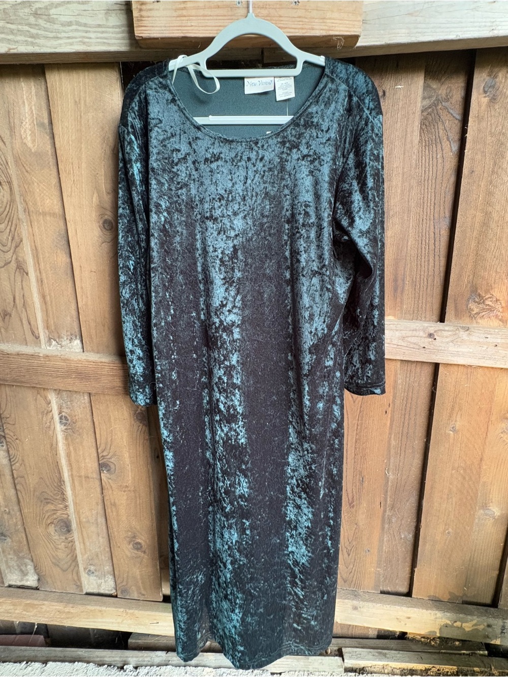 Vintage NWT Forest Green Witchy Holiday Maxi Dress